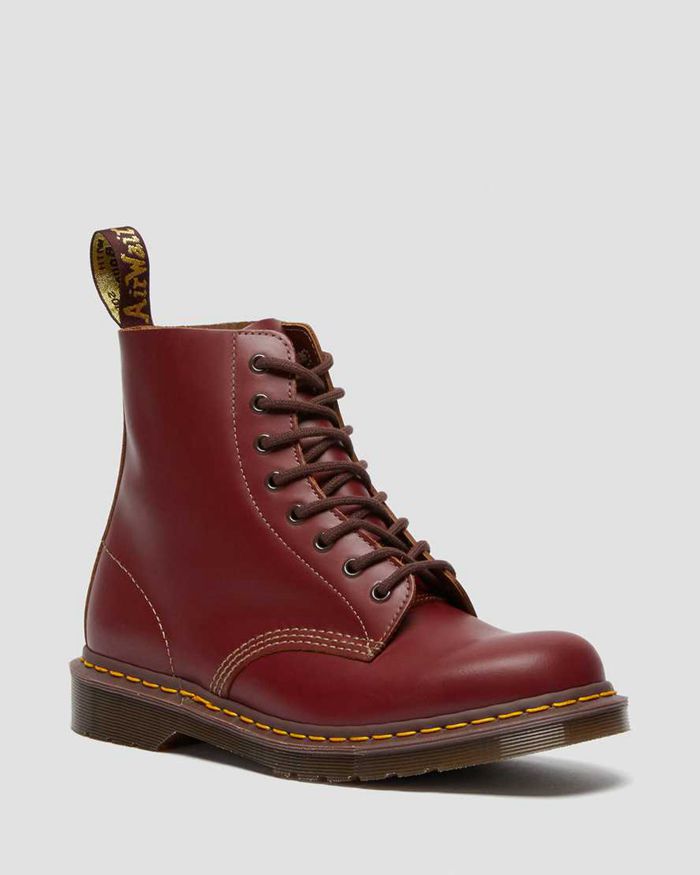 Dr Martens Mens 1460 Vintage Made in England Lace Up Ankle Boots Brown - 69354SCLZ